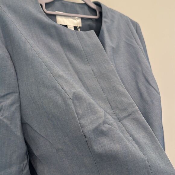 Hugo Boss Women's Javilla Zircon Blue Tailored Blazer 100% Virgin Wool - Picture 7 of 7